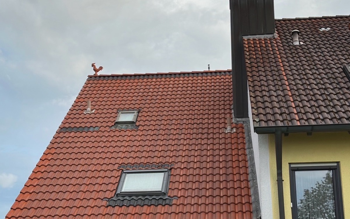 Dach nach der Reinigung