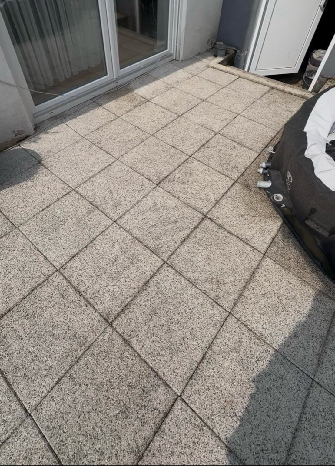 Terrasse nach Reinigung